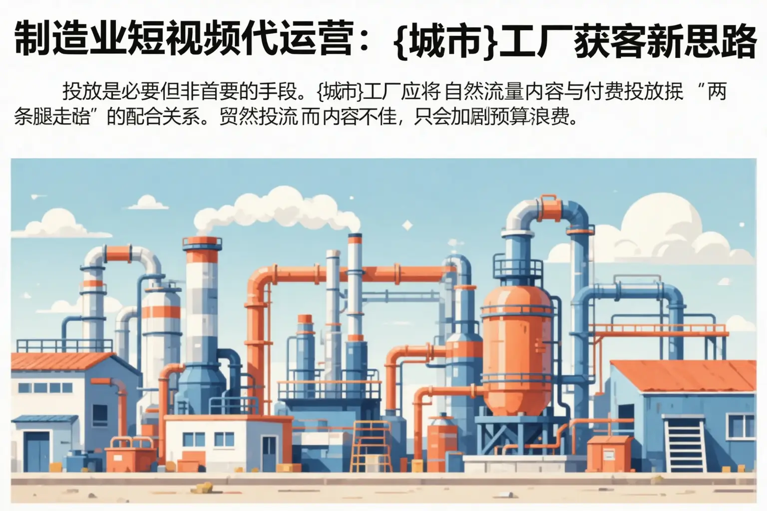 制造业短视频代运营:埇桥工厂获客新思路